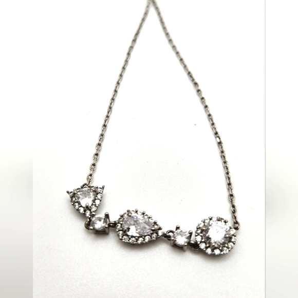 🟢3/$19🟢 Delicate Silver CZ Slider Bracelet Vintage Styled Retro - Picture 4 of 9